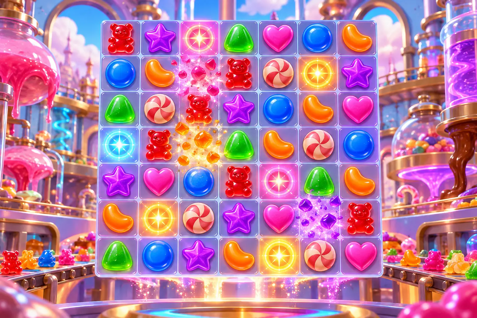 Πρωτότυπη editorial εικονογράφηση για τον οδηγό Sugar Rush 1000